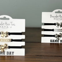 Game Day Bracelet Hair Ties - Cheer (Gold)