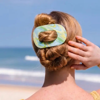 Teleties Flat Round Clip - By the Sea Shore
