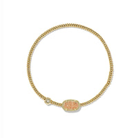 Grayson Gold Stretch Bracelet in Sand Drusy