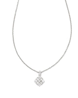9608865925 Dira Crystal Pendant Necklace Silver in White Crystal
