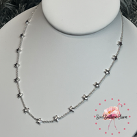 9608864940 Sierra Star Strand Necklace in Rhodium Metal
