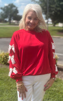 Red Bowknot Sweatshirt
