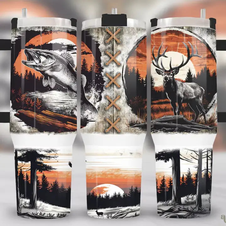 Fishing and Hunting 40oz Tumbler