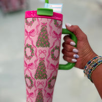 Tumbler 40oz - Greenery & Bows (GRNY)