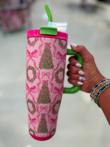 Tumbler 40oz - Greenery & Bows (GRNY)