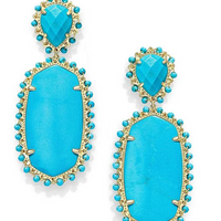 Parsons Gold Earring in Turquoise