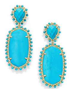 Parsons Gold Earring in Turquoise