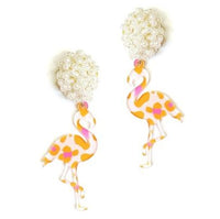 Flamingo Acrylic Earrings - Smitten Kitten
