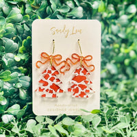Country Christmas Tree Earrings