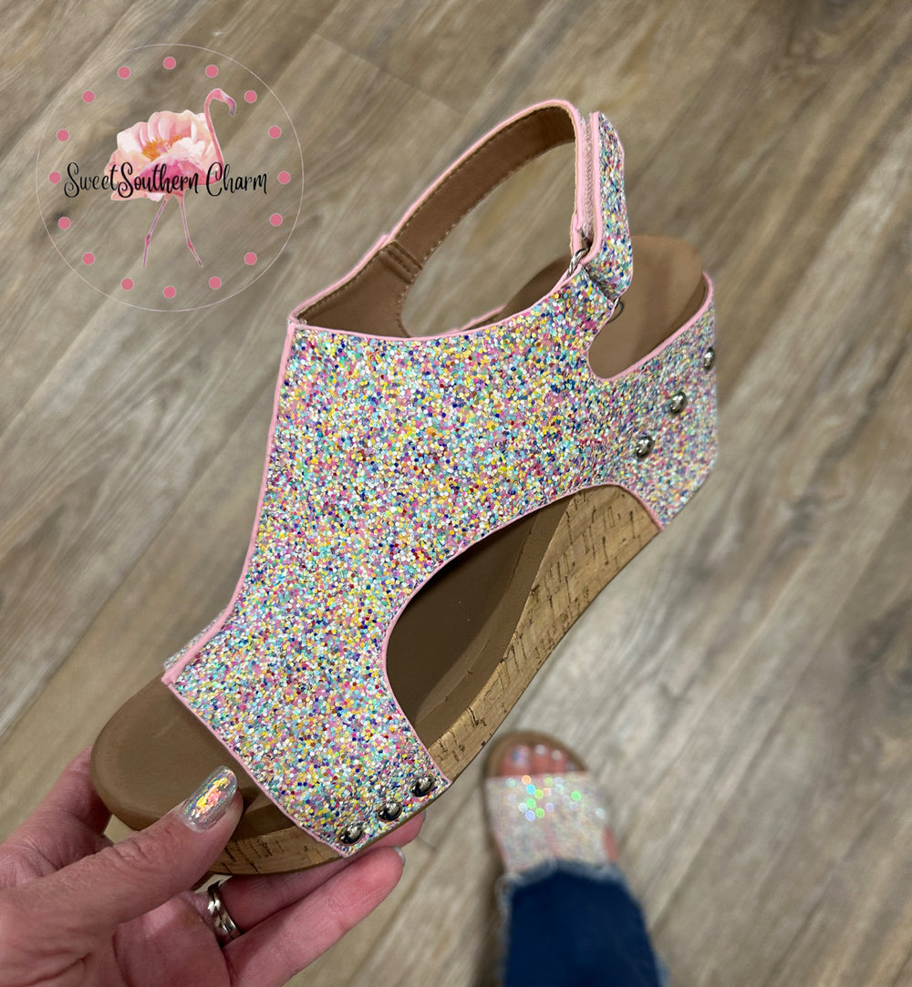 Carley Wedge - Mermaid Glitter