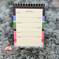 Desktop Weekly List Planner - Sunny Day Stripe
