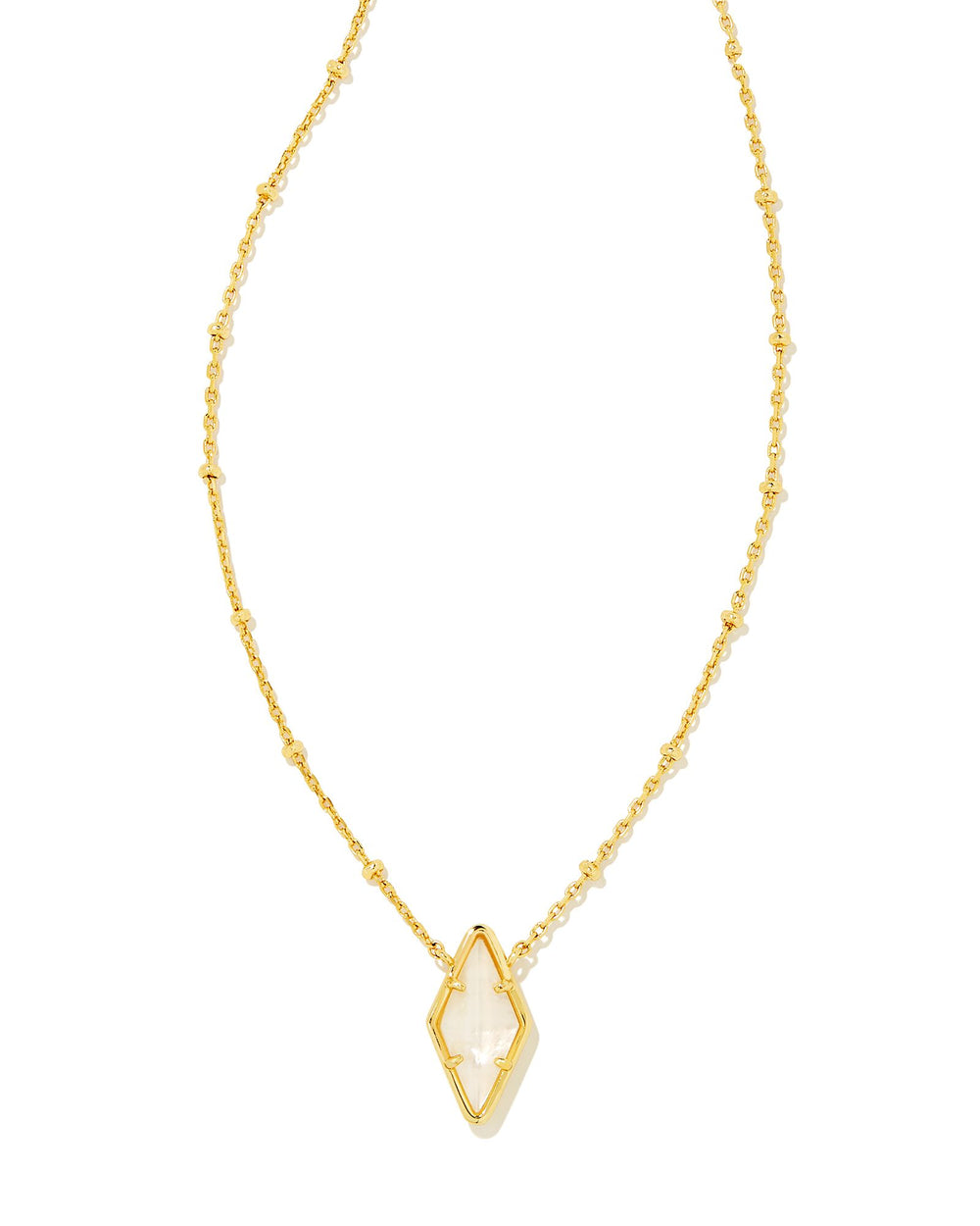 Kinsley Necklace Gold in Ivory Mother of Pearl