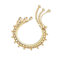 Kassie Set of 3 Chain Bracelet in Gold