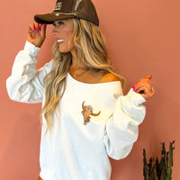 If Im the Problem Off-Shoulder Sweatshirt