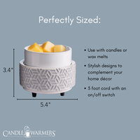 Stone Hexagon 2-In-1 Classic Fragrance Warmer
