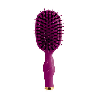Teleties Mini Boar Bristle Hair Brush - Mulberry