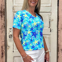 V-Neck Short Sleeve Top - SESF