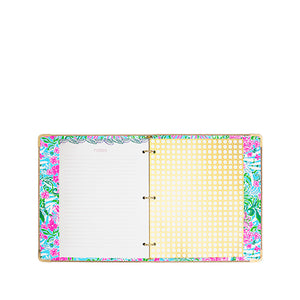 Luxe Binder with Pouch - Pink