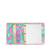 Luxe Binder with Pouch - Pink
