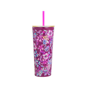 Tumbler with Straw - Amarena Cherry Tropical with a Twist