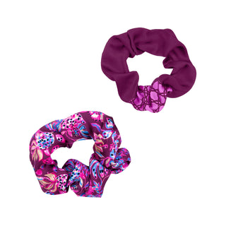Scrunchie Set - Amarena Cherry Tropical with a Twist