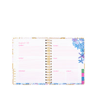 Gold Metallic Bon Vivants - Large 17 Month Agenda
