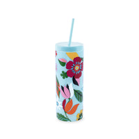 Acrylic Tumbler with Straw - Safari Floral
