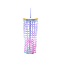 Ombre Caning - Tumbler with Straw 24oz