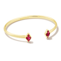 Kinsley Cuff Bracelet Gold in Raspberry Illusion