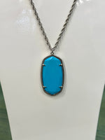 Rae Silver Necklace in Turquoise
