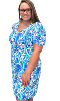SPX4552 Puff Sleeve Dress - HTBL
