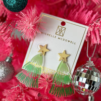 Green Tree Merry & Bright Earrings