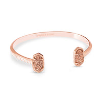 Elton Rose Gold Cuff Bracelet in Rose Gold Drusy