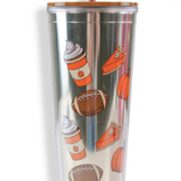 Simply Southern Plastic 26oz Tumbler - Fall Pumpkin