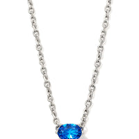 Cailin Necklace Silver in Blue Violet Crystal