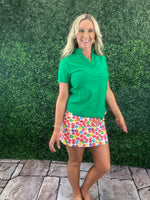 Emerald Pleated Collar Top
