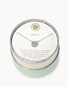 Sea La Vie Brave/Arrows Necklace Silver