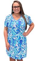 SPX4552 Puff Sleeve Dress - HTBL
