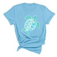 Turtally Cool Tee - Ocean Blue