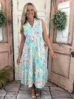 Alessia Maxi Dress – Coastal Coral
