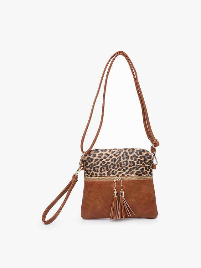 Tara Crossbody/Wristlet - Leopard