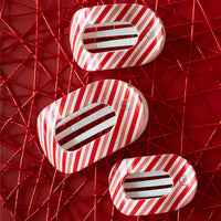 Flat Round Clip - Candy Cane Crush