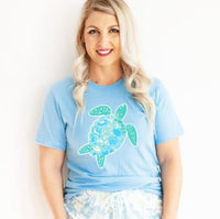 Turtally Cool Tee - Ocean Blue
