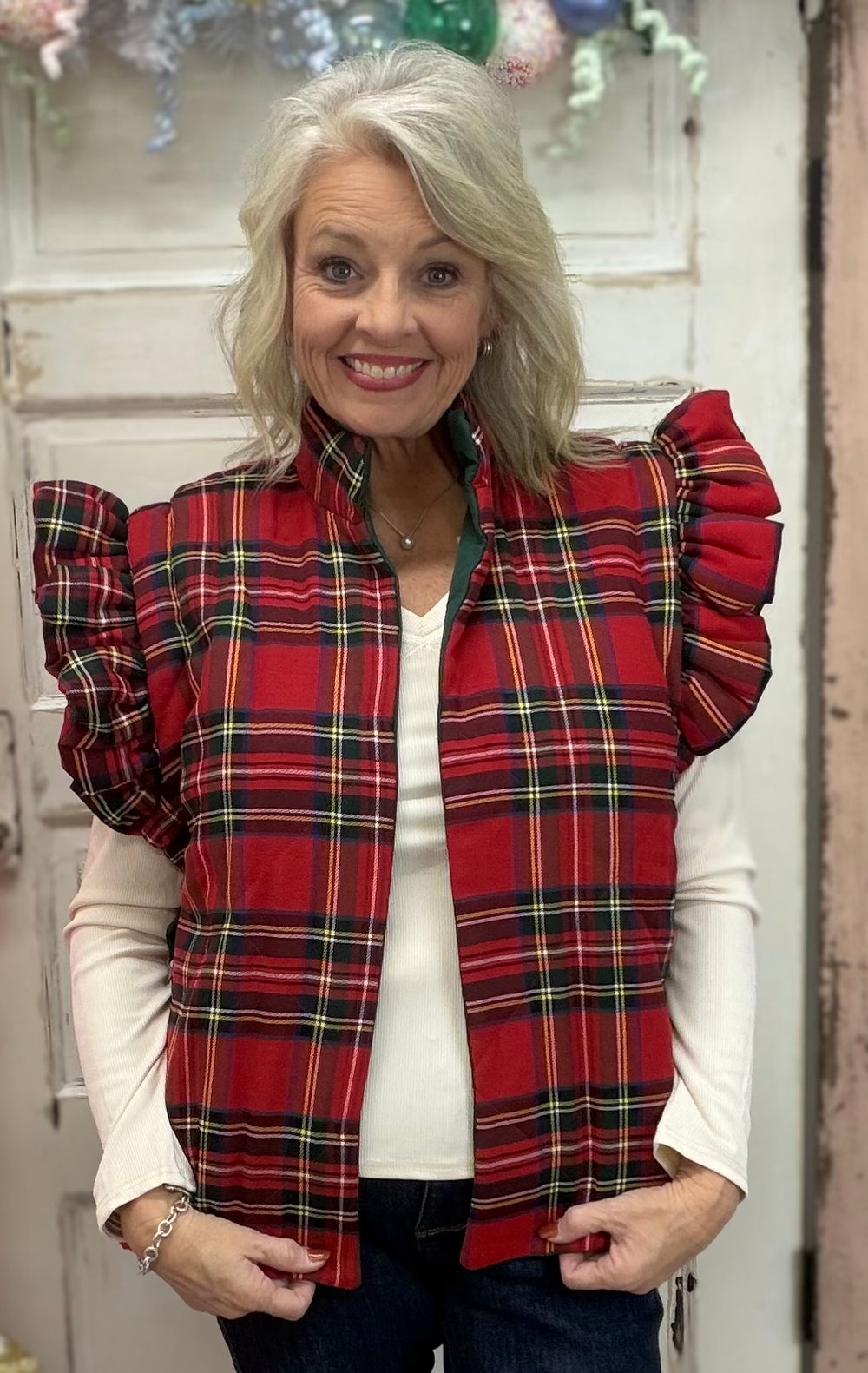 Jefferies Quilted Vest - Red