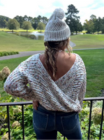 Confetti Reversible Twist Sweater
