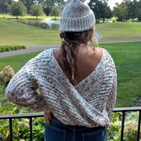 Confetti Reversible Twist Sweater