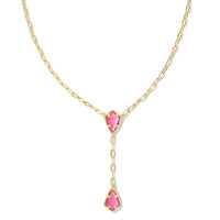 9608865307 Camry Gold Y Necklace in Azalea Illusion