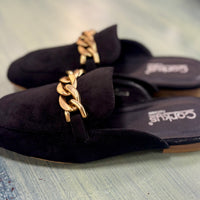 Keepsake - Black Faux Suede