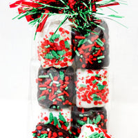 Christmas Chocolate Dipped Rice Krispie Bites