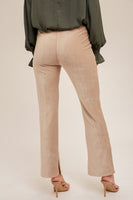 Taupe Corduroy Flare Leggings
